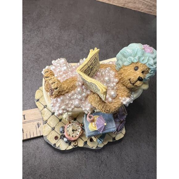 Vtg Boyds Bears Resin Figurine 2003 Bubbles Bearsall… It’s good to be Retired - Picture 15 of 16